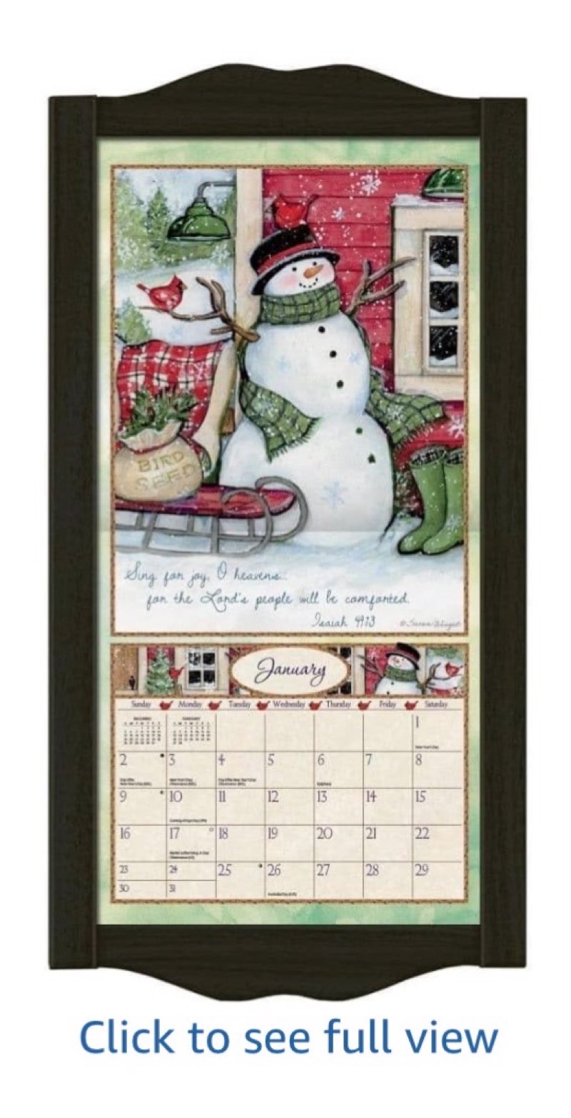 Lang, Classic Wall Calendar Frame - Vintage black CALENDAR
