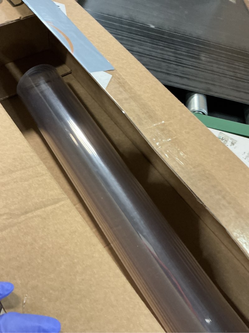 Condition photo showing Good Condition for 20x42 Inch Clear Plastic Dining Room Table Protector Tablecloth Desk Pad Mat Wooden Furniture Coffee Glass End Bed Sofa Side Bar Bistro Dinner Table Cloth Top Protection Cover Waterproof PVC Vinyl