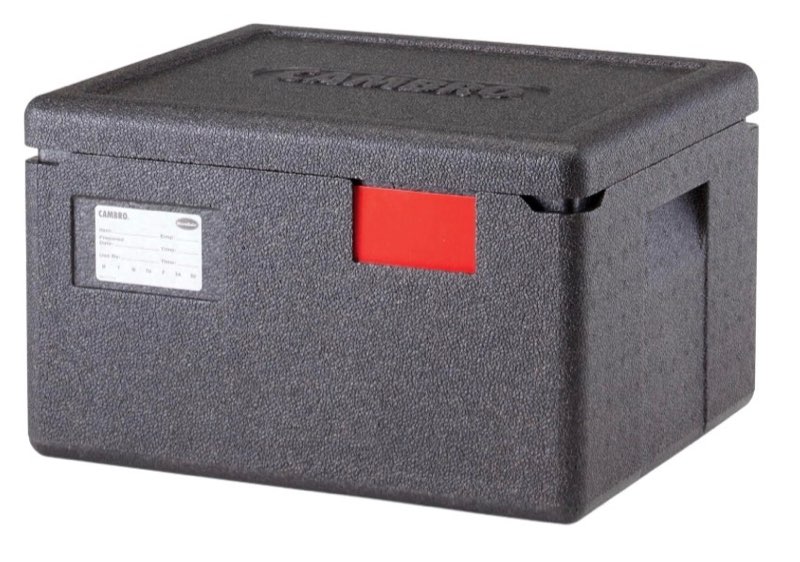 cambro insulated food pan carrier - 6 inch deep hotbox and food warmer for catering & transport - to
