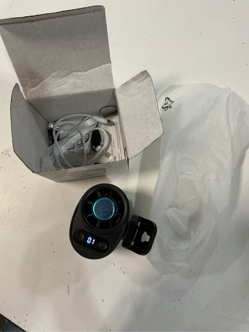 Condition photo showing Good Condition for carzlab ac, carzlab portable car ac, new car clip on air conditioner fan with led display, portable mini cooling system for auto vehicle usb rechargeable (black)