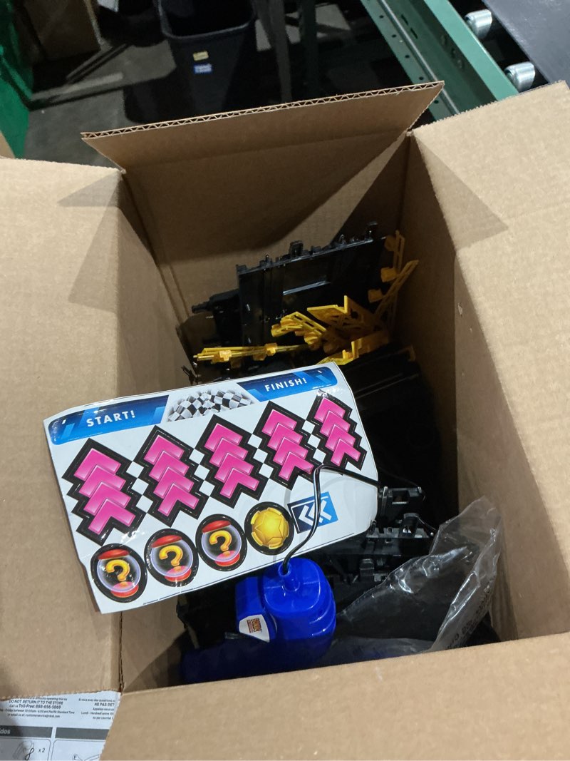 Condition photo showing As Is for sonic & shadow rc slot car set race set