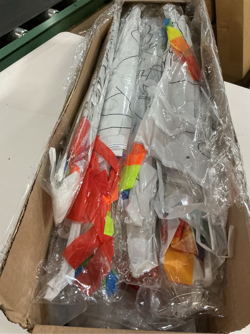 Condition photo showing Good Condition for libima large kites for kids and adults bulk 39.4 inch diy making kit coloring kites with watercolor pens and strings handles painting decorating kits for outdoor activities 30 vivid