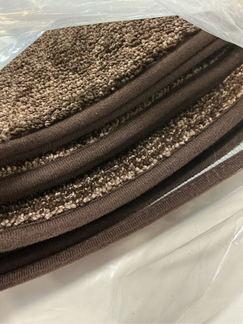 Condition photo showing Good Condition for purrugs dirt trapping door mat 34" x 59", non-slip machine washable entry rug, entrance mat, indoor front door mat, super absorbent entryway rug for muddy shoes & paws, heathered brown heathered brown 34" x 59" (rectangular)