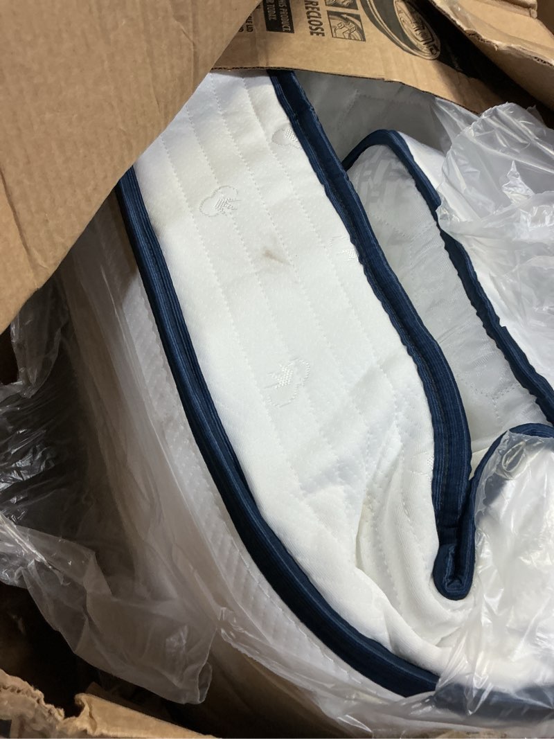 Condition photo showing As Is for avenco 6 inch twin mattress for fresh sleep, twin size mattresses with innerspring for pressure relief, bonnell coil hybrid mattresses breathable cover certipur-us certified bed mattress in a box twin 6in