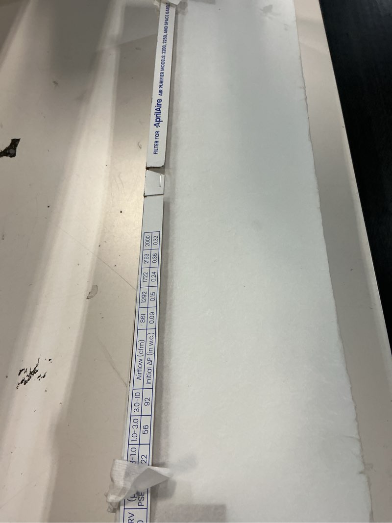 Condition photo showing As Is for aprilaire 201 replacement furnace filter for aprilaire or space-gard 2200 or 2250 whole-house air purifiers - merv 10, 20x25x6 air filter (pack of 2) air filter pack of 2