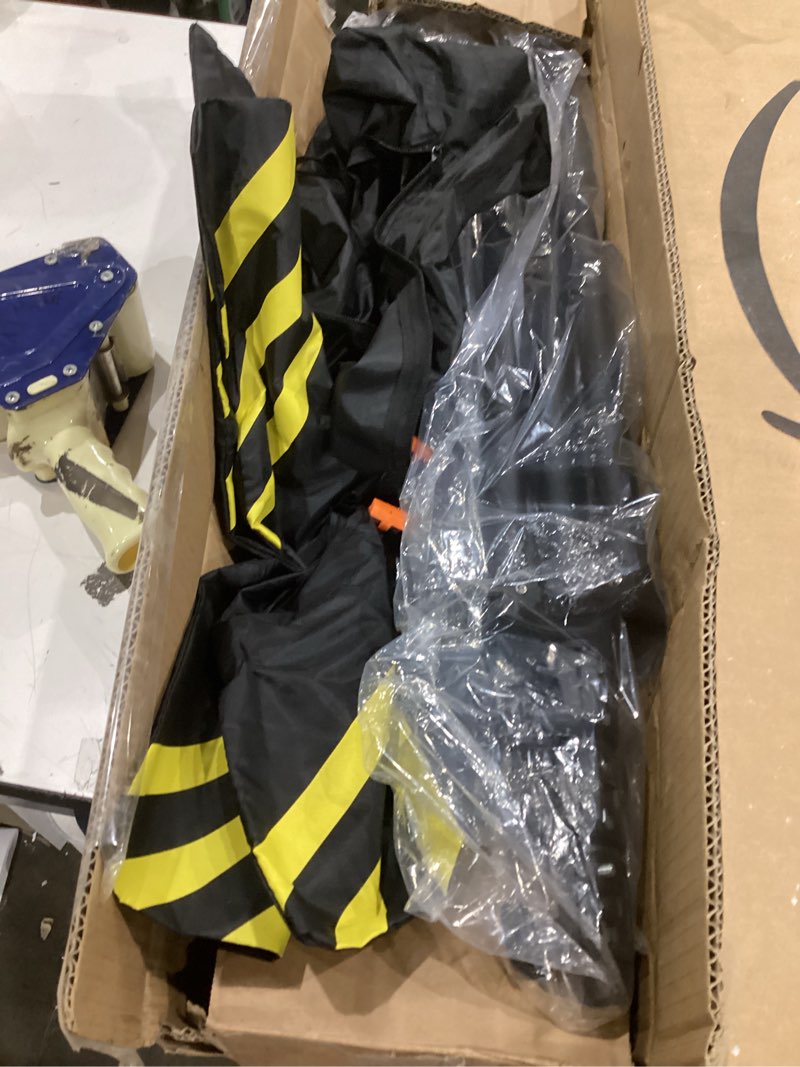 Condition photo showing As Is for Backdrop Stand 10 x 8 FT for Photography Studio, Telescopic Adjustable Background Stand for Parties, Photoshoot Backdrop Stand with Spring Clamps, Sandbags, Carry Bag 10x8 ft Black