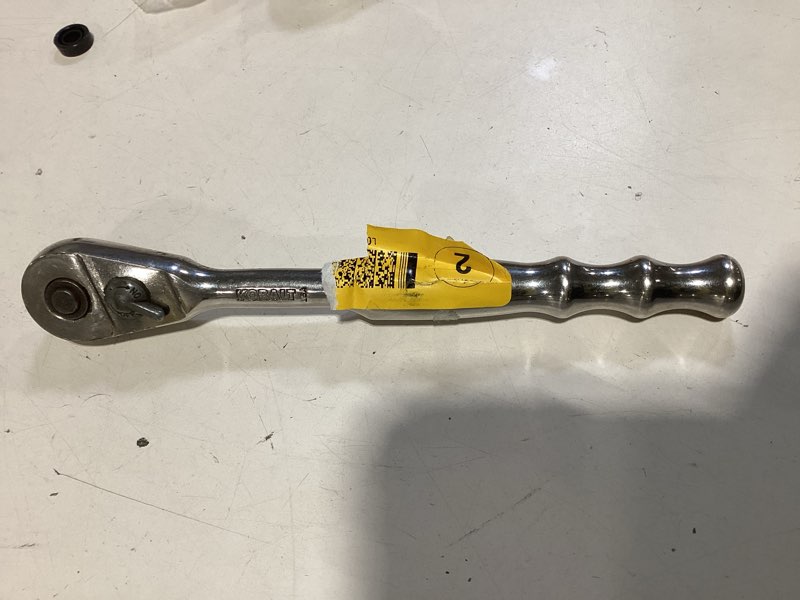 Condition photo showing As Is for kobalt 90 -tooth 1/4-in drive full polish handle head ratchet