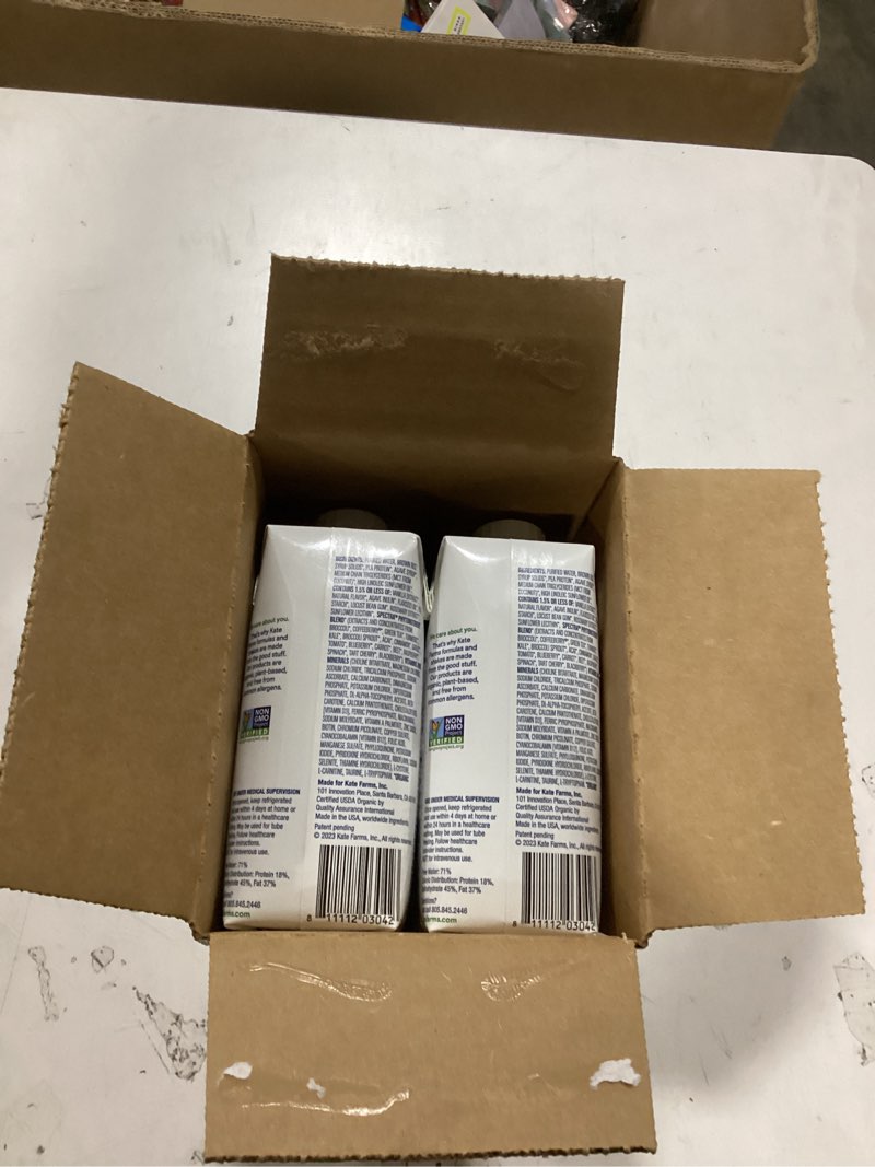 Condition photo showing Good Condition for KATE FARMS Organic 1.4 High Calorie Nutrition Shake, Vanilla, 20g Protein, 27 Vitamins and Minerals, Meal Replacement, Protein Shake, 11 oz (12 Pack) Vanilla 11 Fl Oz (Pack of 12)