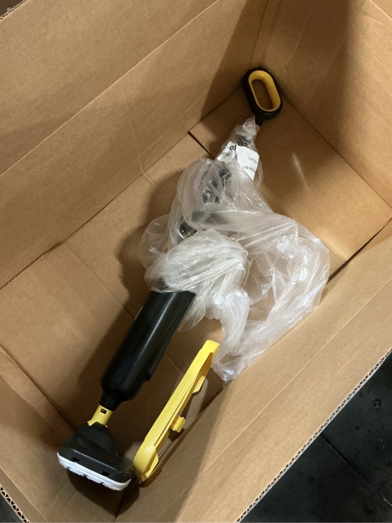 Condition photo showing As Is for sweetcrispy steam mop for floor cleaning,lightweight floor steamer cleaner for hardwood/tile/laminate floors carpet, 2 washable pad, black and yellow black and yellow 43.08*7.83*11.05inch 2025 new model