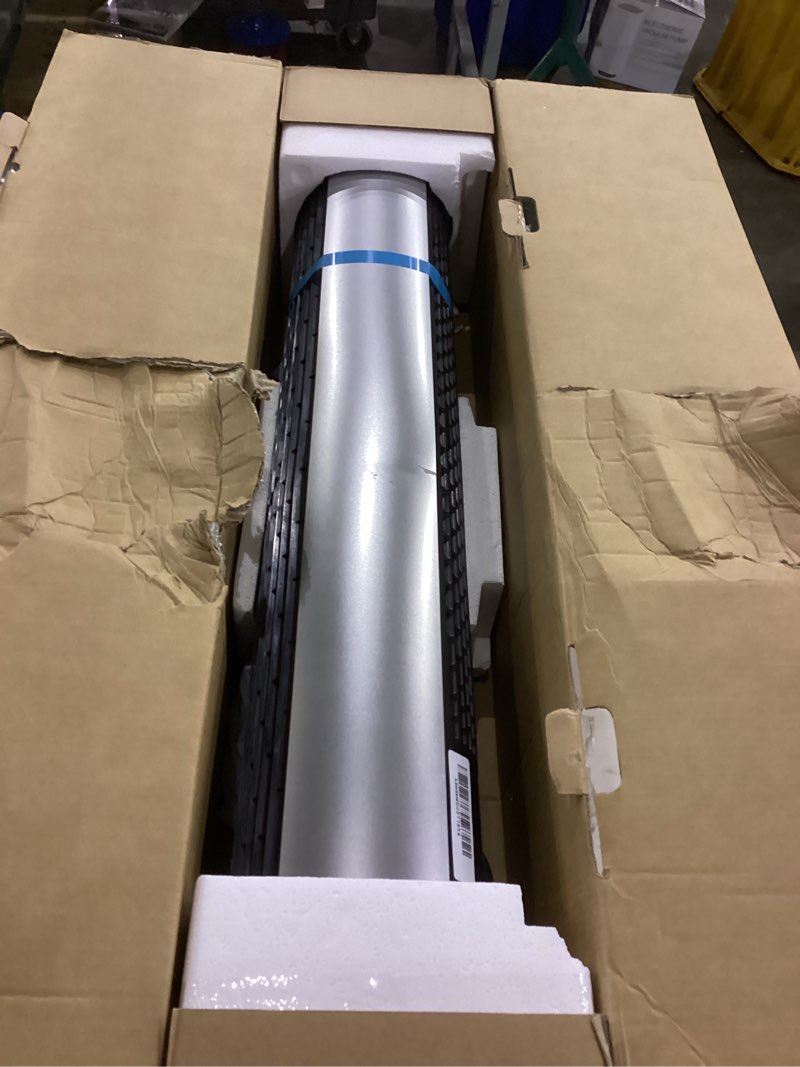 Condition photo showing As Is for Dreo Tower Fan and Heater Combo, 29.2ft/s Standing Fans for Bedroom, 17 Levels, 6 Modes, 120° Oscillation, 42 Inch, 12H Timer, 25dB Quiet, with Remote, for Office, Large Room, Silver