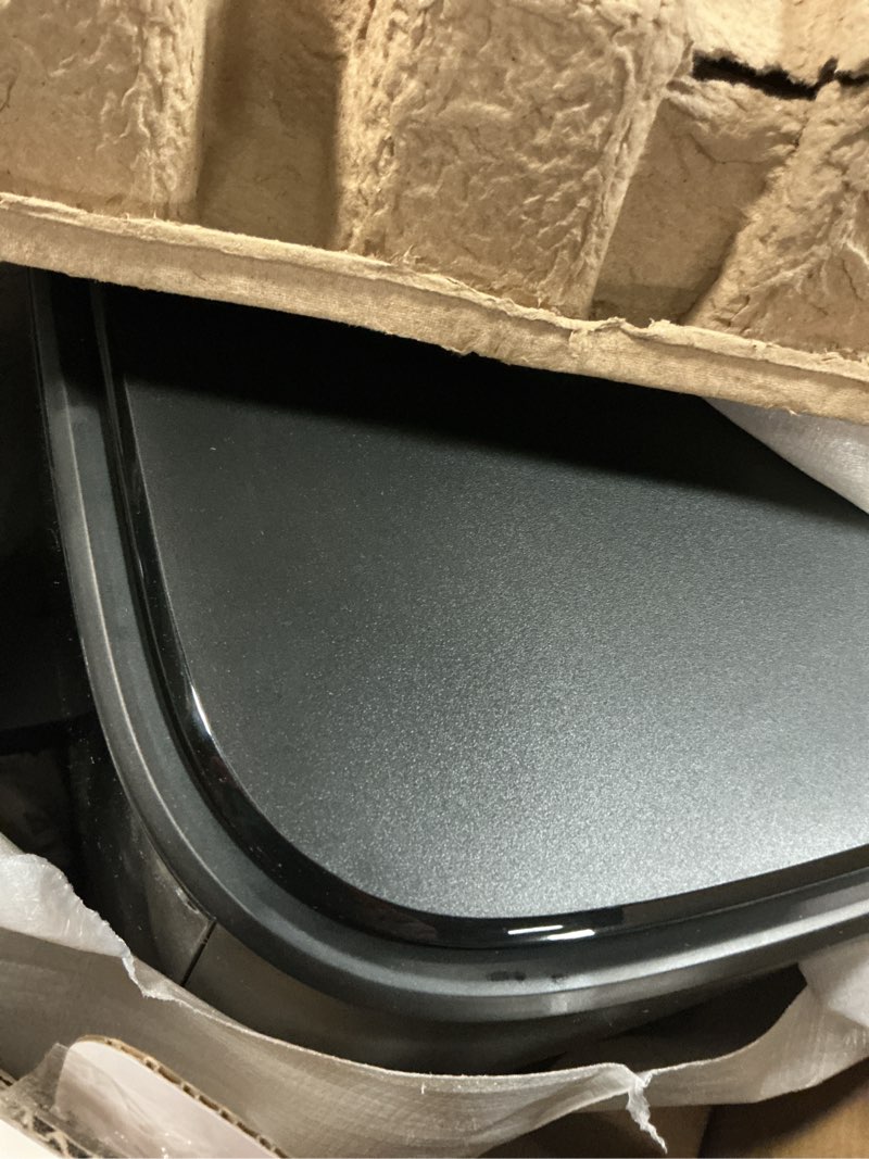 Condition photo showing Good Condition for Chefman Air Fryer – 6 QT Compact Airfryer for Quick & Easy Meals, Features Hi-Fry Technology for Extra Crisp, Easy-View Window, Touch Controls with 4 Presets, Nonstick & Dishwasher Safe Basket - Black Black 6 Quart - Window