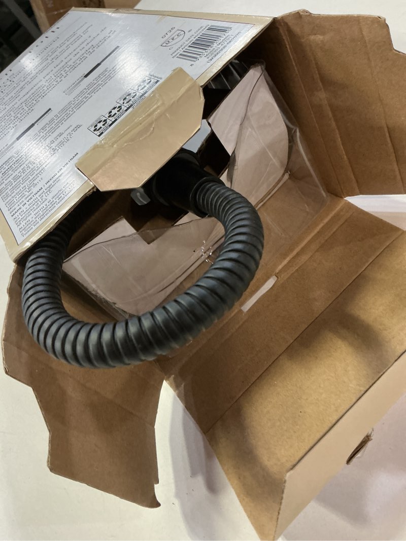 Condition photo showing As Is for allen + roth SOMERTON 4 -Spray Matte black 5.15-in Handheld Shower Head 1.8 GPM