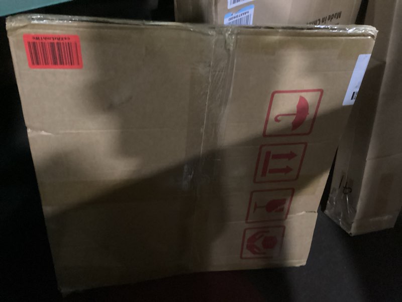 Condition photo showing New/Like New for 22 inch black round circle mirror for wall,modern bathroom mirrors with simple metal frame, entryway, bedroom vanity, living room, hallway decor (matte black, wall mounted)