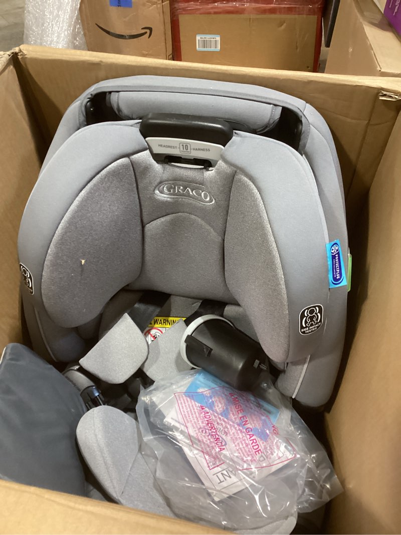 Condition photo showing New/Like New for Graco 4Ever DLX 4-in-1 Car Seat, Charlie| Infant to Toddler Car Seat, with 10 Years of Use | Rear-Facing, Forward-Facing and Booster Modes | Safe, Comfortable and Convenient 4-in-1 DLX Charlie 2.0