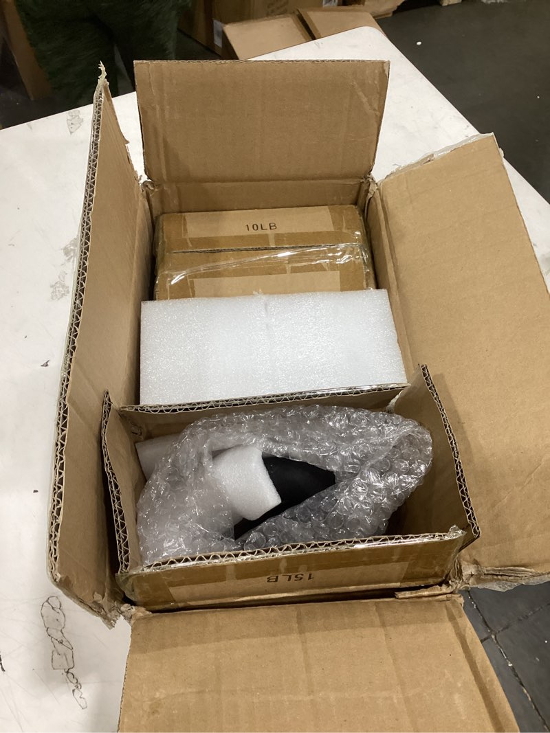 Condition photo showing Good Condition for yes4all kettlebell sets, 5 - 10 - 15 - 20 - 25 - 30 lb cast iron strength training kettlebells, wide handles & flat bottom, multi-level from beginners to pros for strength training & home gym d. 5 - 10 - 15 lbs