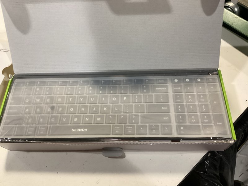 Condition photo showing New/Like New for seenda Wireless Bluetooth Keyboard and Mouse Combo, COE401 Rechargeable Slim Keyboard Mouse, 3 Multi-Device Connection, Compact Quiet Set Compatible for Mac/Windows Laptop MacBook iPad, Black Grey