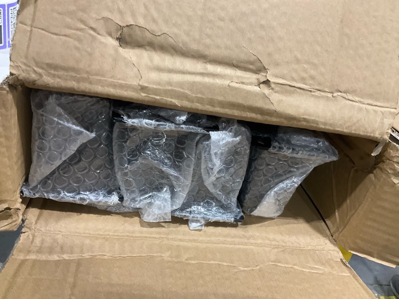 side mount stair railing post, 35.4 inch black metal baluster spindles with 270° adjustable bracket 