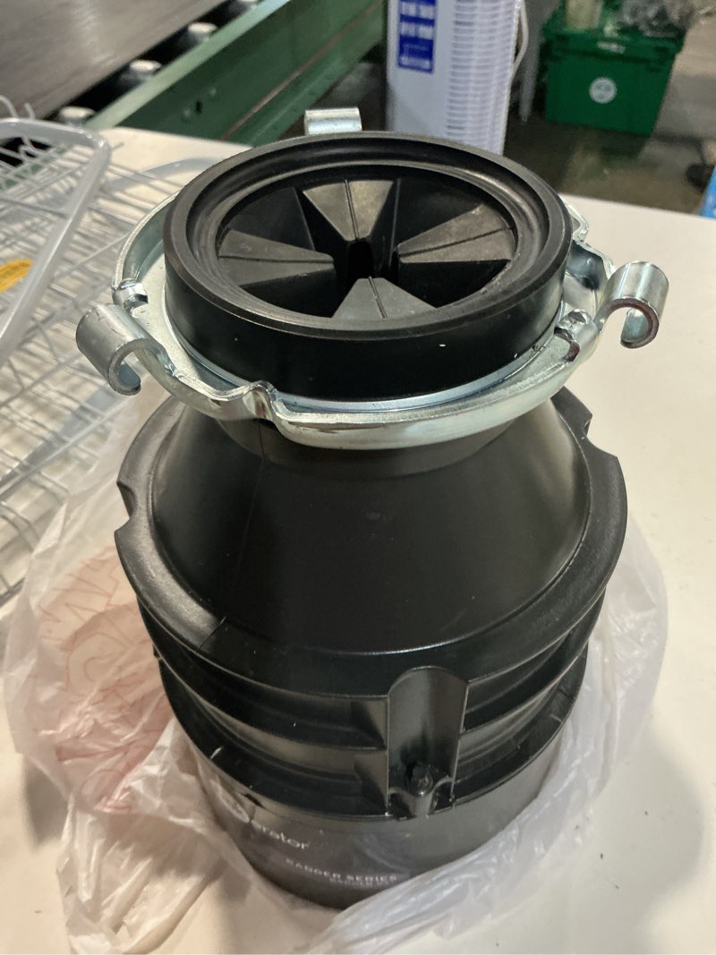 Condition photo showing As Is for whirlpool wplwg1202xh 0.5 hp in-sink disposer