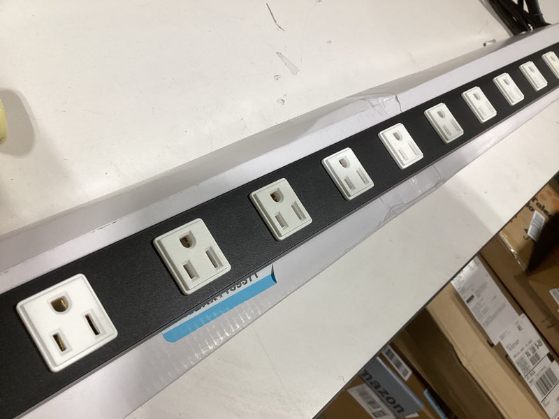 Condition photo showing Good Condition for 12 Outlet Surge Protector Metal Power Strip, 1800J Mountable Power Outlet, Heavy Duty Workshop Metal Power Strip for Commercial, Industrial, School and Home,15A 125V 1875W (6FT) 12 Outlet White