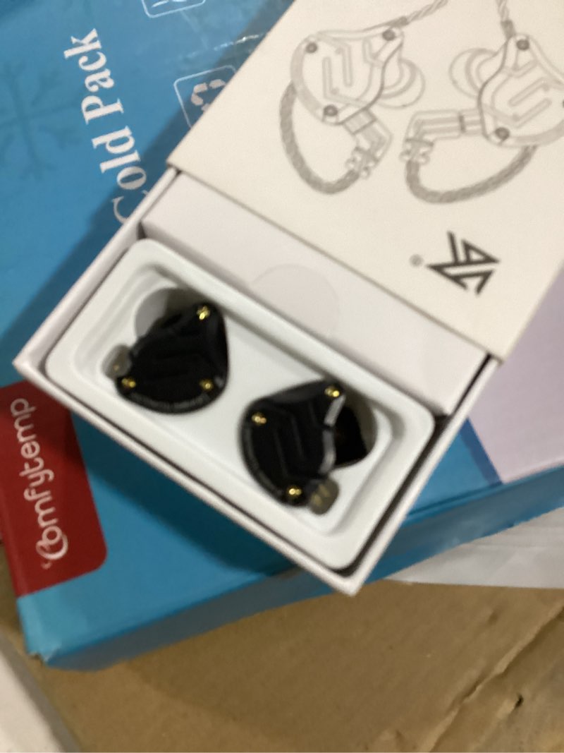 Condition photo showing Good Condition for Linsoul KZ ZS10 Pro, 4BA+1DD 5 Driver in Ear Monitor, HiFi Wired Earbuds, Gaming Earbuds, Hybrid IEM Earphones with Stainless Steel Faceplate, Detachable Cable for Musician(Without Mic, Dark Black) Dark Black Without Mic