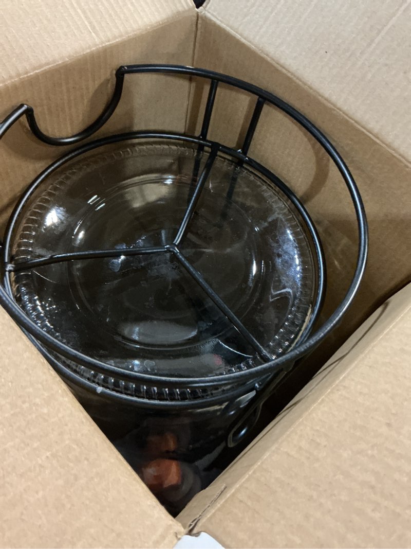 Condition photo showing Good Condition for 1.5 gallon glass drink dispensers for parties, ice beverage dispensers with stand, glass water dispenser with spigot, laundry detergent dispenser, lemonade dispenser