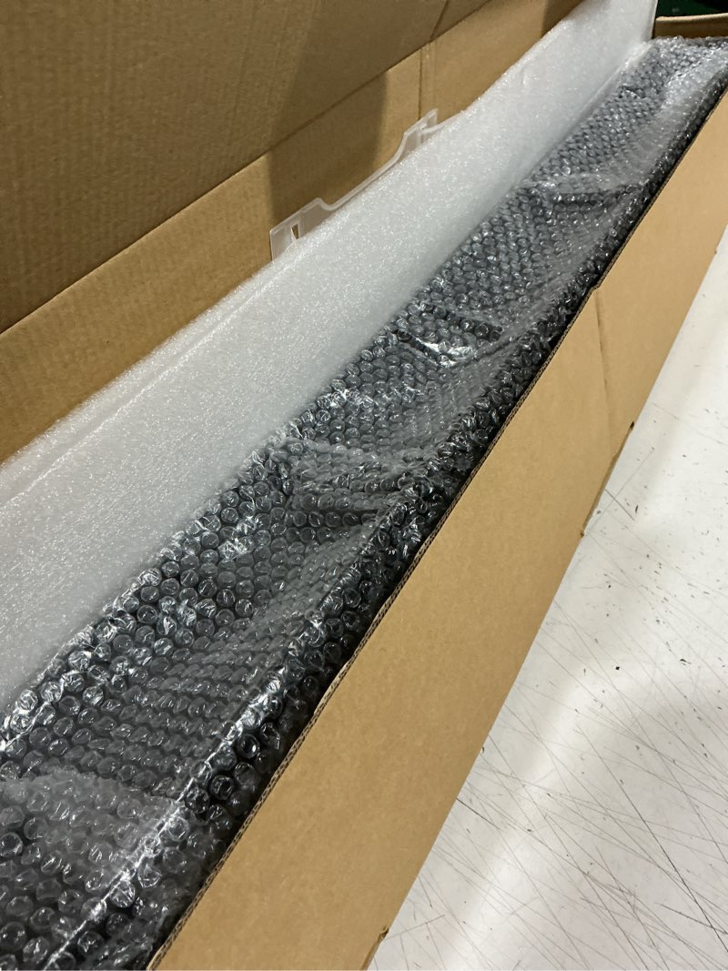 Condition photo showing Good Condition for 32-inch linear shower drain with tile insert grate, sus 304 stainless steel linear drain, matte black long rectangle shower floor drain with leveling feet, hair strainer, fits bathroom matte black 32 inch