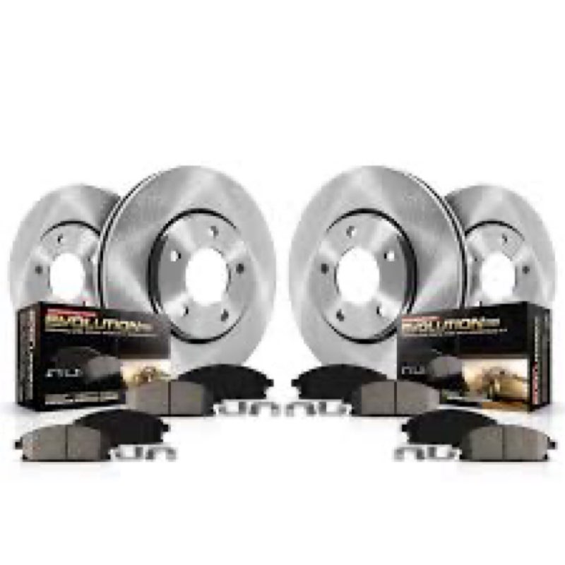 Power Stop KOE5515 Autospecialty Front and Rear Replacement Brake Kit-OE Brake Rotors & Ceramic Brak