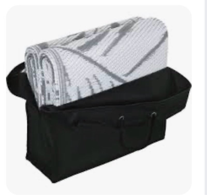 plastic   straw   reversible   rv   outdoor   rug   with   carry   bag