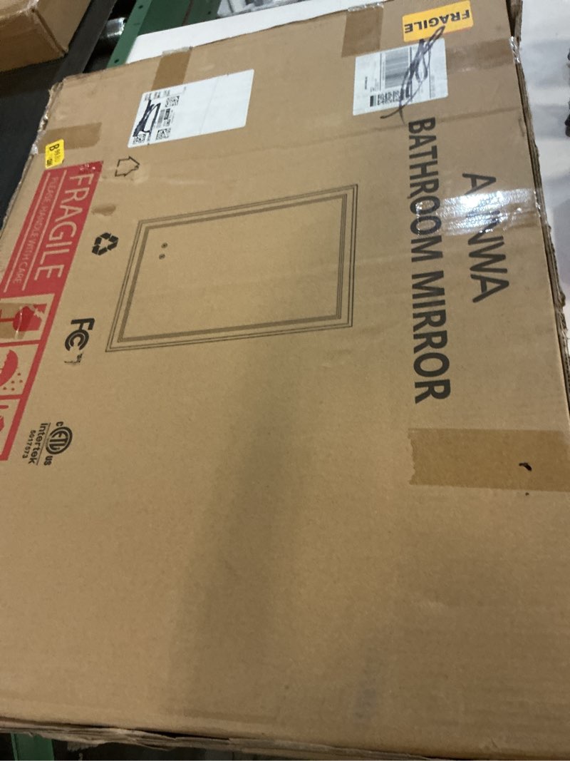 Condition photo showing New/Like New for 20"x28" LED Bathroom Mirror with Anti-Fog, Dimmable Backlit + Front Lit, 3 Colors LED Bathroom Vanity Mirror for Wall, Memory Function, Shatter-Proof Glass, ETL Listed(NHYJ5722D-NA) 28"L x 20"W