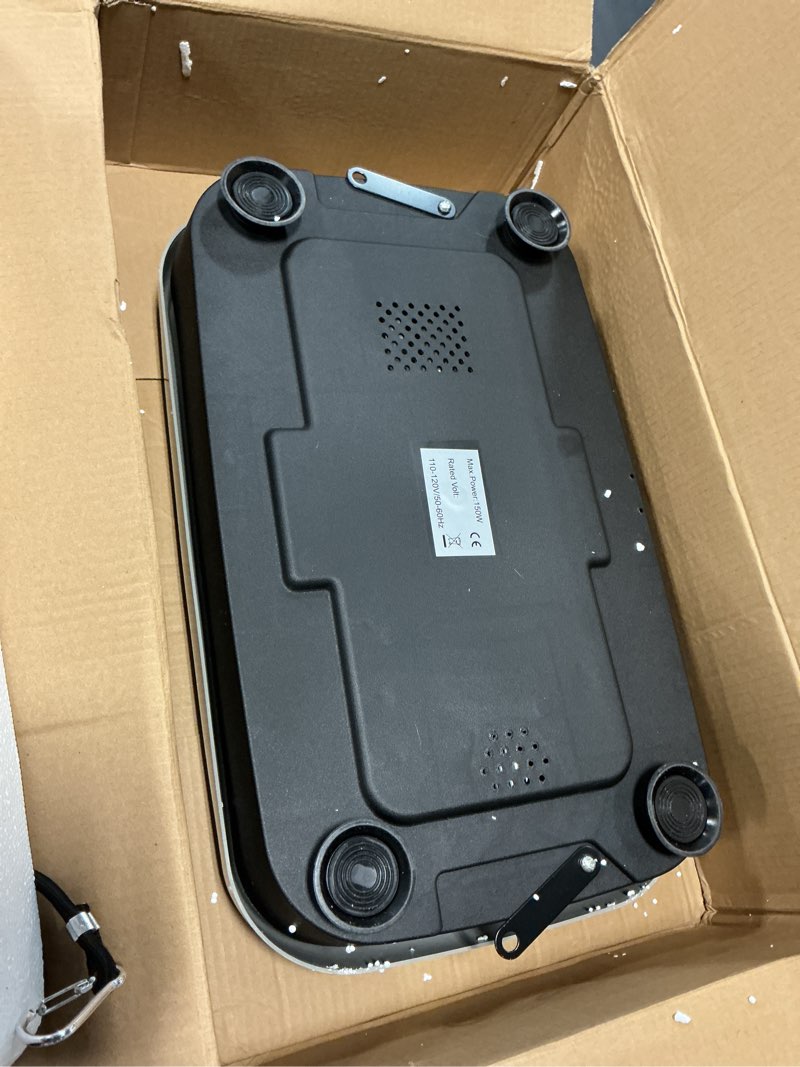 Condition photo showing Good Condition for vibration plate exercise machine, whole body vibrating platform for lymphatic drainage weight loss, 300 speed levels shake board with led display, 450 lbs capacity, fitness equipment for home gym rose26