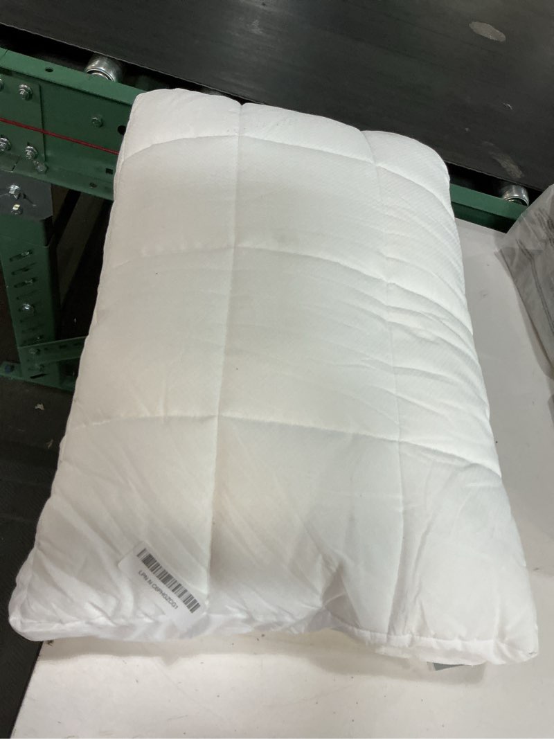 Condition photo showing As Is for nuzzle cooling adjustable pillow for side sleepers, luxury standard size bed pillow hotel collection - best adjust height soft firm pillow for back, stomach or side sleepers - home gifts