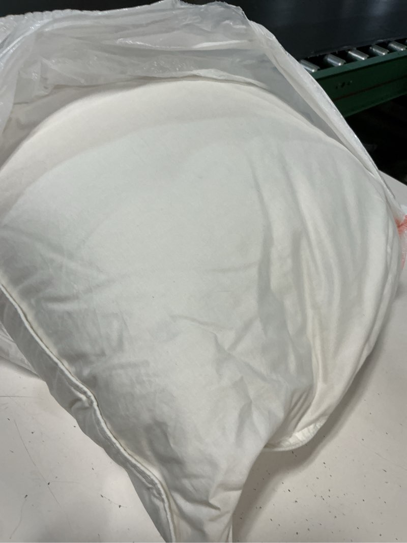 Condition photo showing As Is for premium down pillow, king, medium