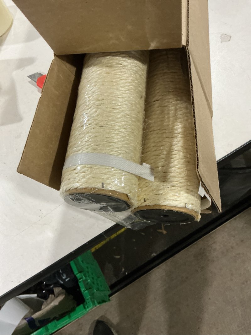 Condition photo showing New/Like New for 20cm~55cm 7.87in~21.65in ECCIBOUN Cat Scratching Post Replacement Sisal Pole Part for Kittens and Cat Tree Tower (M8, 19.69in/50cm)