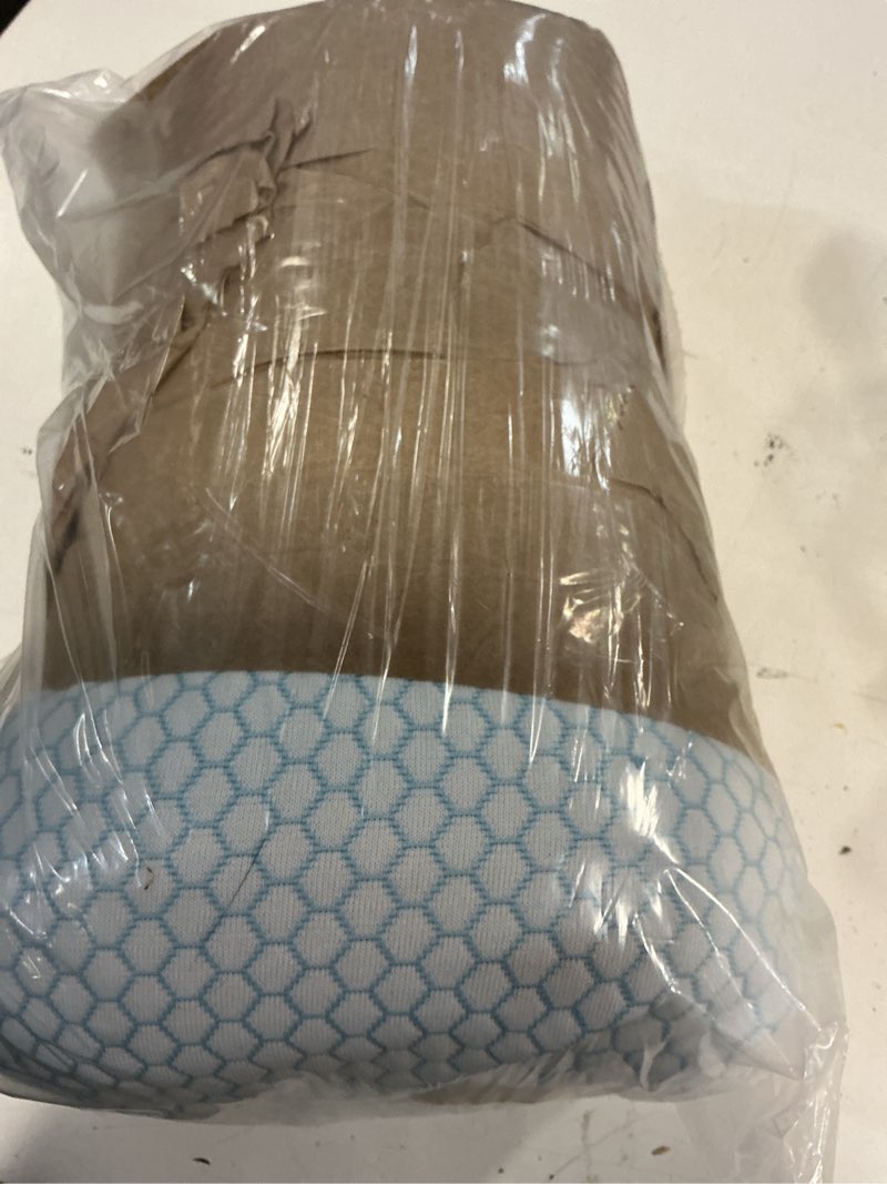 Condition photo showing Good Condition for anvo memory foam pillow, neck contour cervical orthopedic bed pillow for sleeping side back stomach sleeper, ergonomic design for neck and shoulder pain relief, blue white, firm blue white firm - standard (24 x 13.4 x 4.7 inches)