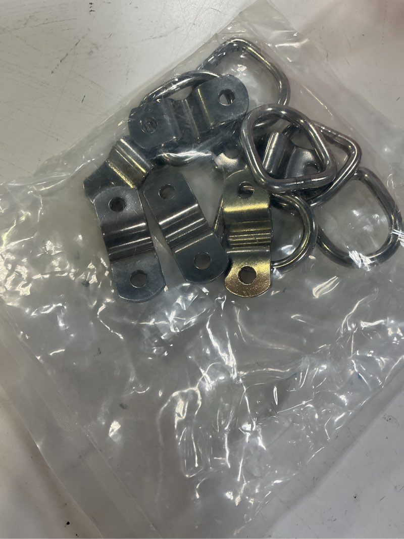 Condition photo showing New/Like New for cavo 10 pcs 1/4" stainless steel d-ring tie down anchors, 2400 lbs heavy duty lashing rings kit for trailer pickup van atv suv rv boat motorcycle, cargo surface mount hooks, trucks bed anchors 1/4 stainless steel 10