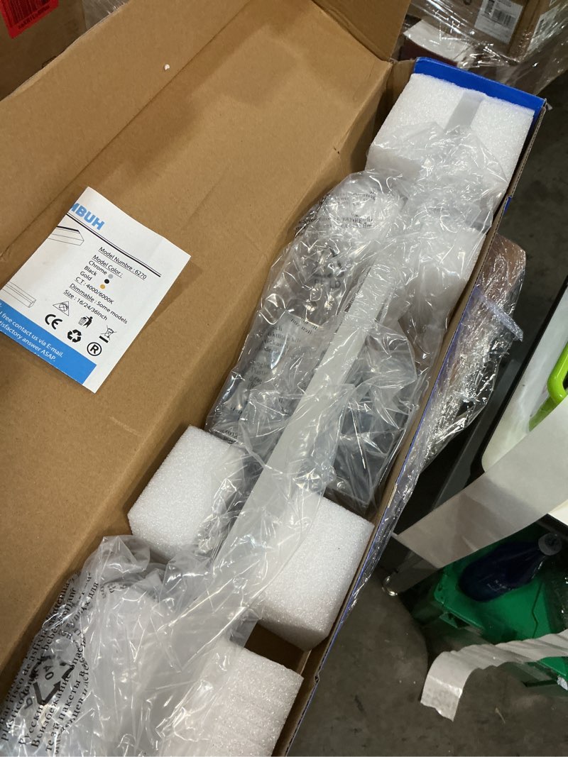 Condition photo showing Good Condition for Combuh LED Vanity Lights Bar 24 Inch Bathroom Light Fixtures 14W IP44 Over Mirror Lighting Indoor Wall Sconces Modern Cool White 6000K for Washroom 6000K 24inch