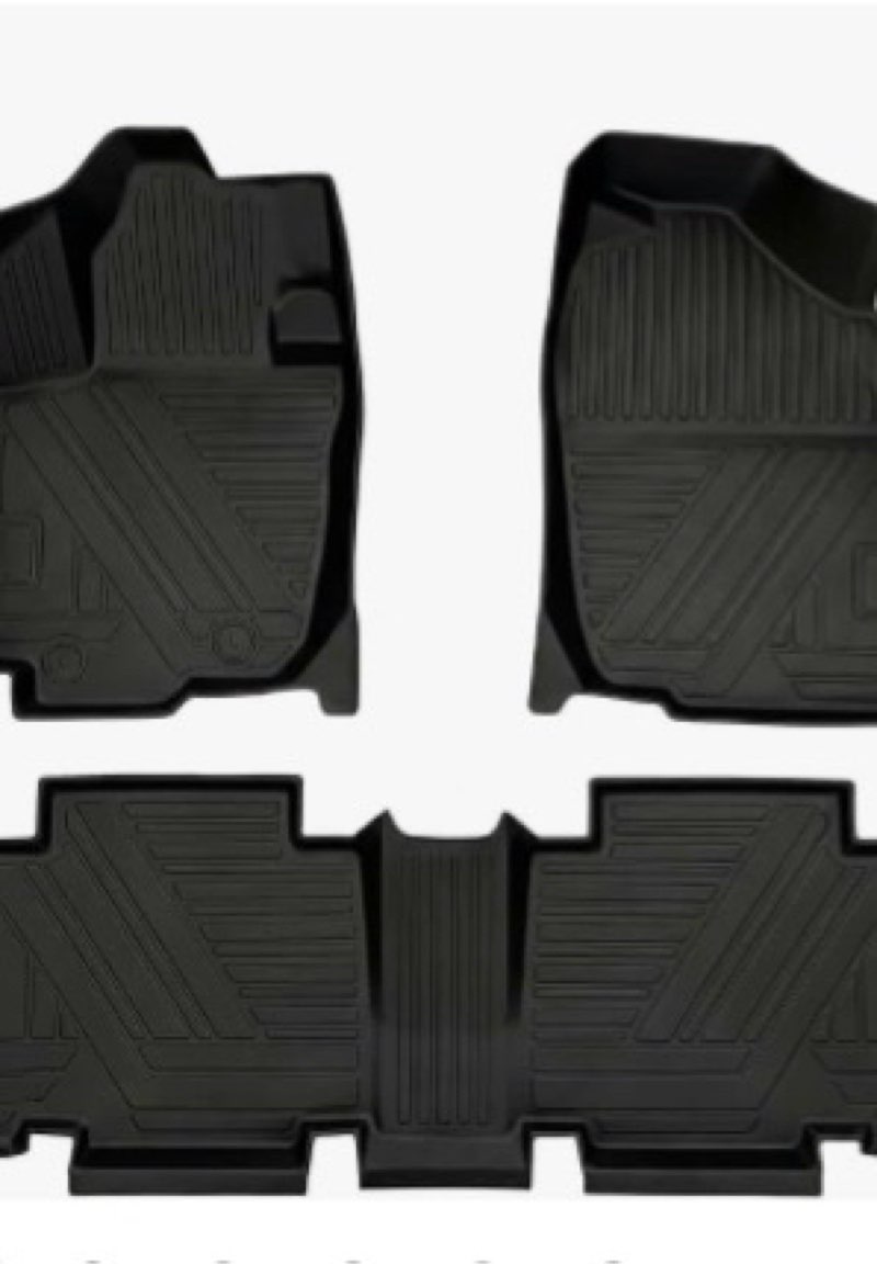 RAV4 Floor Mats ? Cargo Liners Compatible with 2006-2012 Toyota RAV-4?All Weather Protection Waterproof Durable Anti-Slip Odorless Custom-fit TPE Cargo Trunk Tray Floor Liner Set For 2006-2012 Toyota RAV4 Floor Mat & Cargo Mat