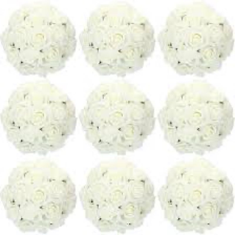 Tigeen 200 Pack Artificial Foam Rose Flowers with Stems Artificial Flowers Real Looking Fake Roses Bulk for DIY Wedding Bouquets Bridal Shower Centerpieces Floral Arrangements Home Decoration (Green)
