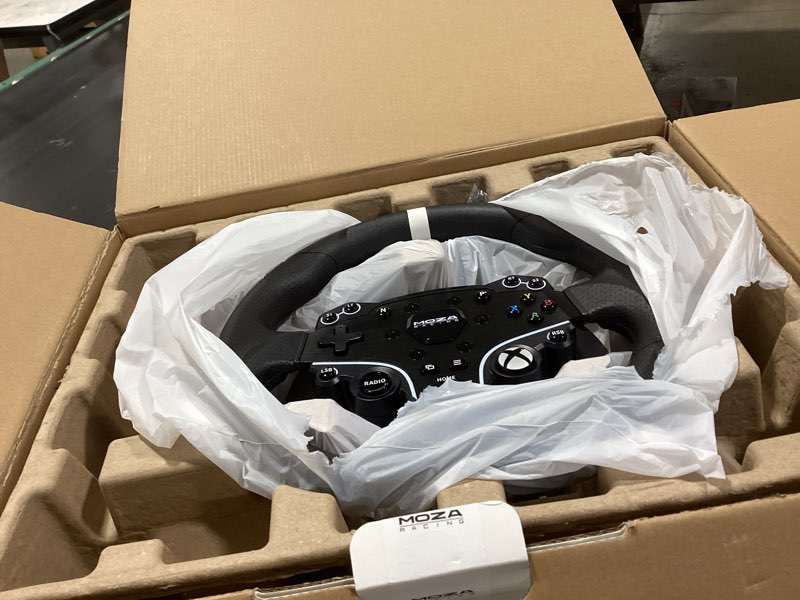 Condition photo showing Good Condition for similar to moza r3 racing wheel and pedals bundle for pc, 3.9nm direct drive wheelbase,11-inch es lite steering wheel,pedals and desk clamp high-performance game racing simulator for pc user