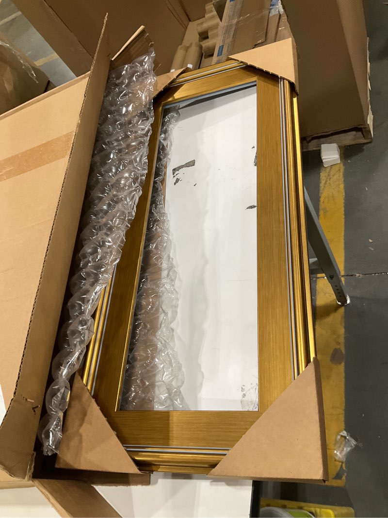 Condition photo showing Good Condition for cardinali plein aire frame, gold 8x24-3" wide moulding with raised edge - no glass or backing - 1/2" rabbet depth - timeless frame for canvas - made in usa gold 8x24" single