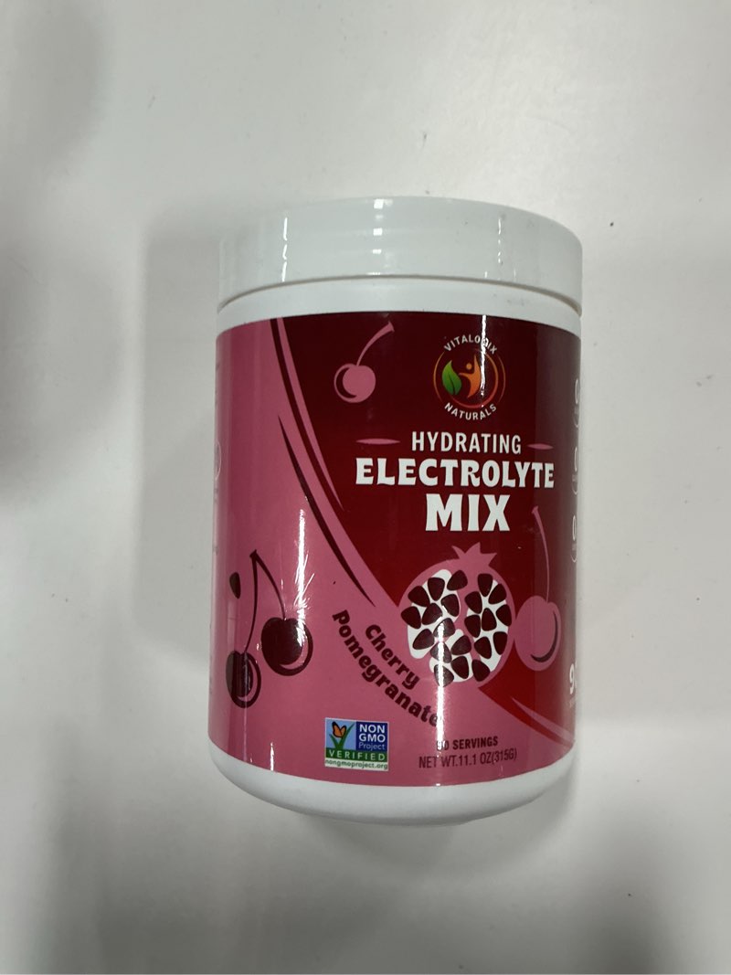 Condition photo showing New/Like New for Best by 04/02/2024 Electrolyte Powder – Cherry Pomegranate Flavor | Sugar-Free Hydration Mix with 6 Key Electrolytes for Energy, Cramp Support & Recovery | Keto, Vegan, Fasting Friendly | Magnesium + Potassium