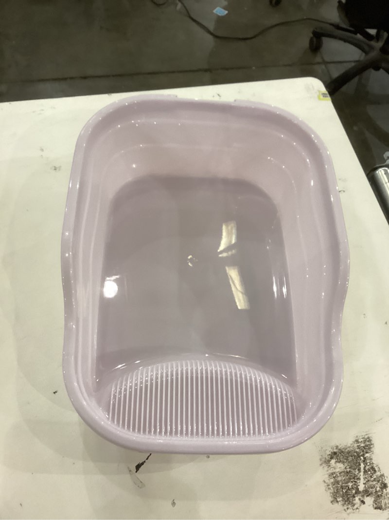 Condition photo showing Good Condition for Small Cat Litter Box with High Sides,Cat Boxes for Indoor Cats,Cat Litter Pan for Kitty,Litter Box with Low Entry,Non-Slip Pedal,Easy to Clean,Anti-Splashing (Blue)