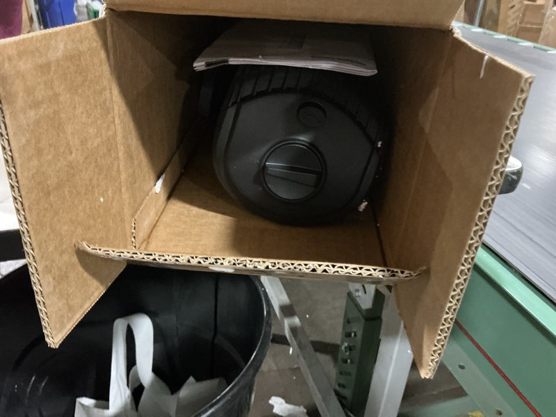 Condition photo showing As Is for Amazon Basics 28" 60-Degree Oscillating Tower Fan for Bedroom, Living Room, Office, With 3 Speeds, Intuitive Mechanical Control, Black, 35W, 27.8"H x 9.4"D x 9.4"W 28" - Mechanical Control