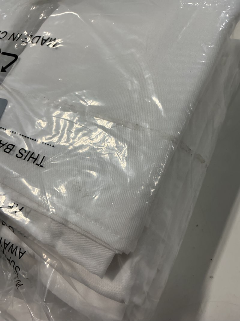 Condition photo showing Good Condition for supero set of 80 cloth napkins 17 x 17 inch, polyester solid washable dinner napkins with hemmed edges,great for restaurant, wedding and party(white) white 80