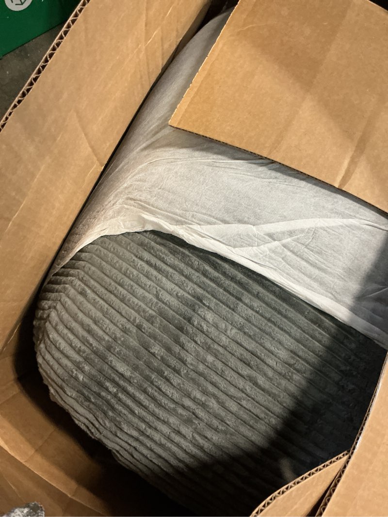 Condition photo showing Good Condition for erament futon mattress, futons sofa bed sleeper couch bed 8 inch,full size mattress with shredded foam & 2 straps for storage, floor folding mattress for living room, corduroy (frame not included) grey full