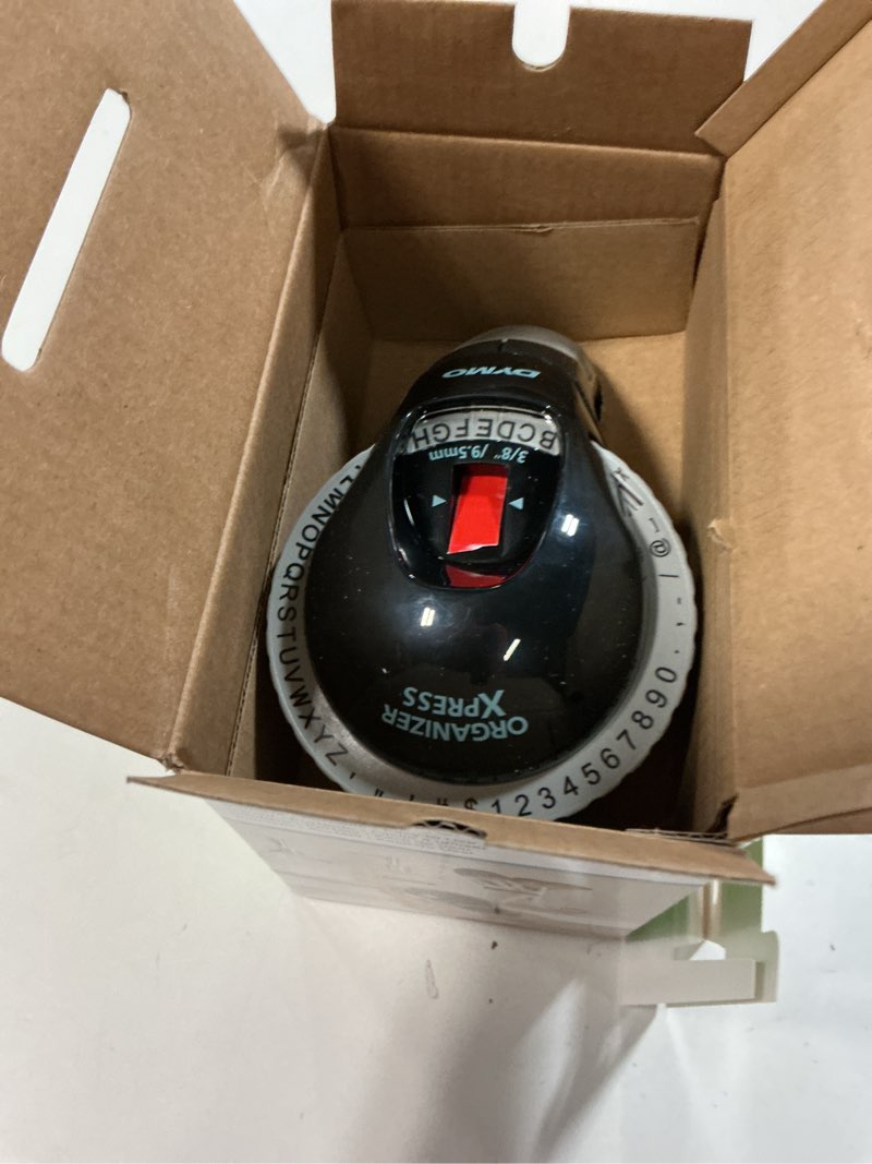 Condition photo showing Good Condition for DYMO Embossing Label Maker with 3 DYMO Label Tapes Organizer Xpress Pro Starter Kit Ergonomic Design For Home DIY & Crafting Machine + 3 tapes