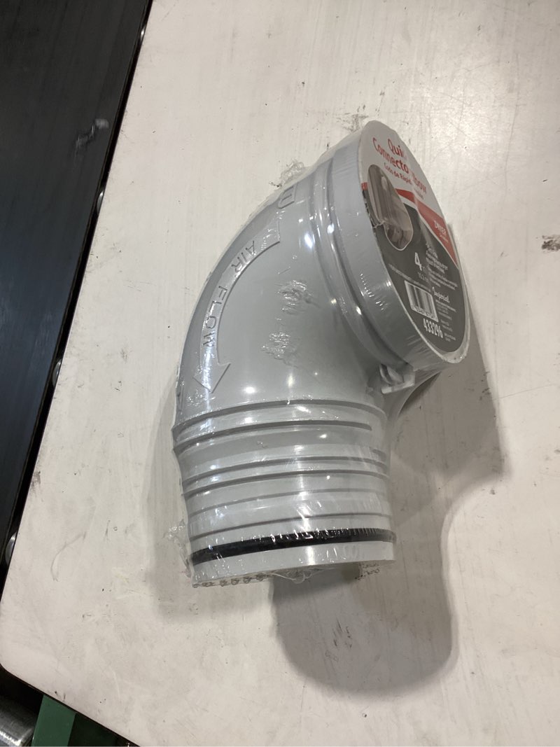 Condition photo showing New/Like New for imperial 4-in x 4-in plastic round duct elbow