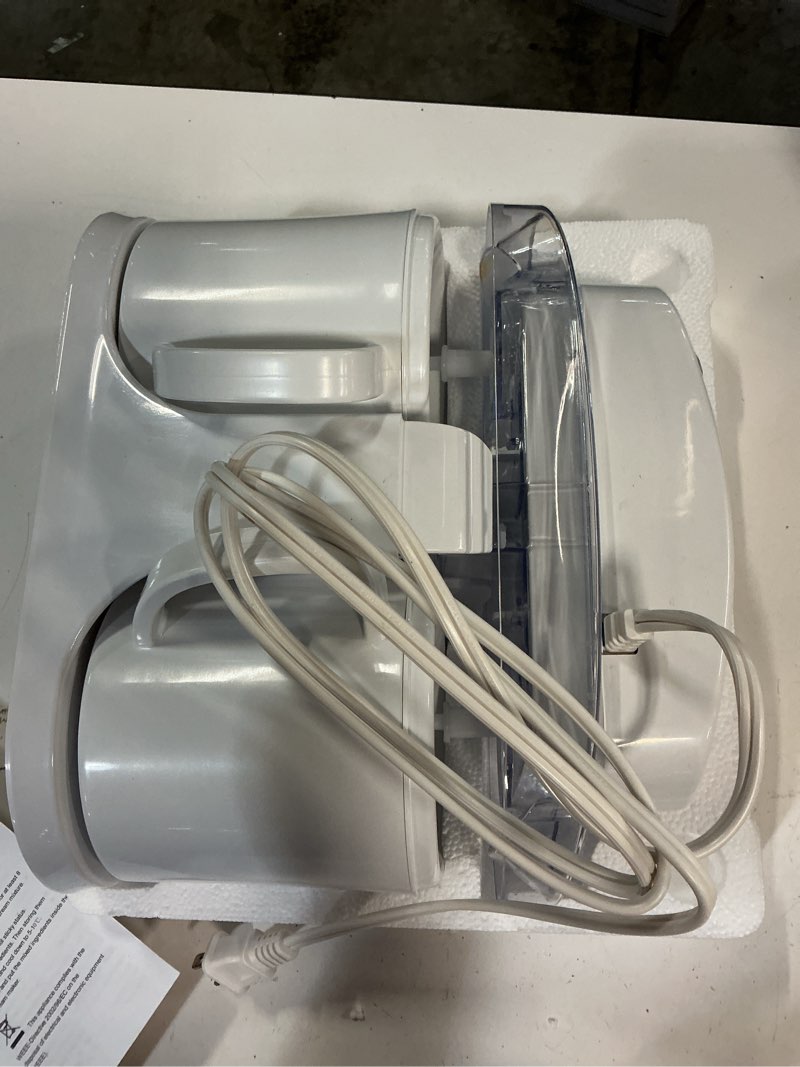 Condition photo showing New/Like New for pukomc home ice cream maker machine with 2 ice cream bowls, 0.9 quarts | easy to operate and clean, ideal for homemade ice cream & frozen yogurt?includes recipes?15-25 minutes white standard