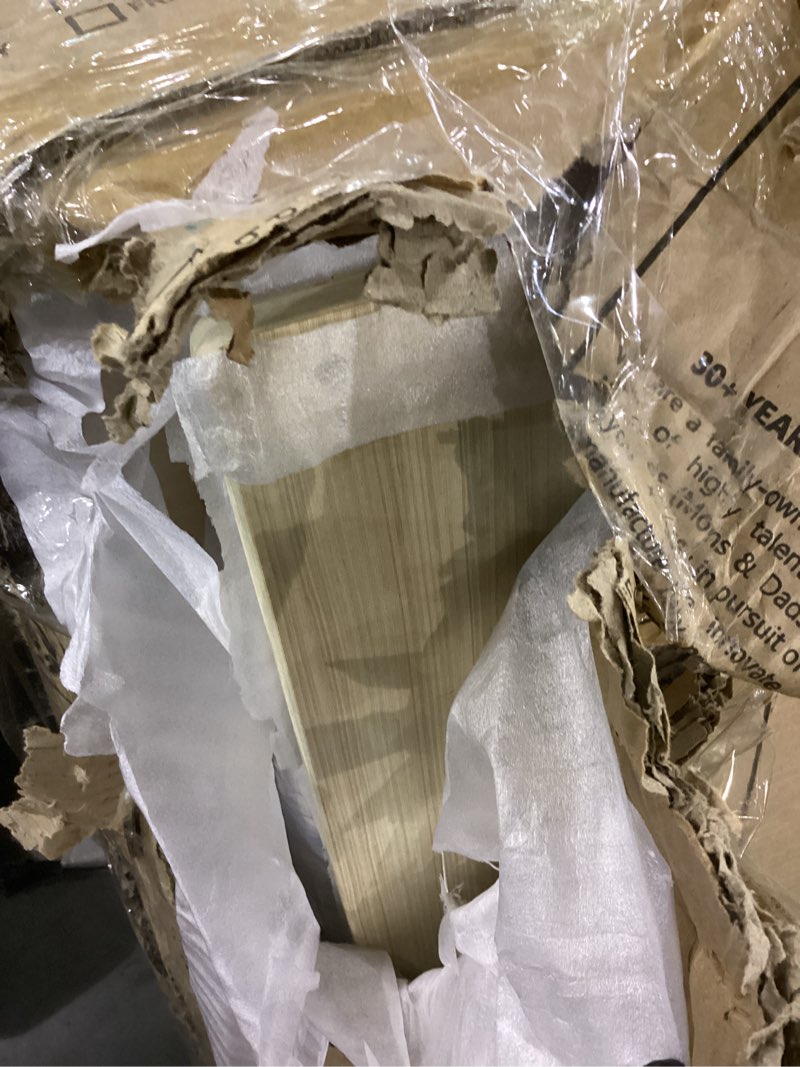 Condition photo showing As Is for Dream On Me Aden 4-in-1 Convertible Mini Baby Crib in Natural, GreenGuard Gold & JPMA, Sustainable Pinewood, Non-Toxic Finish, 3 Mattress Heights, Converts to Mini Day & Twin-Size Bed