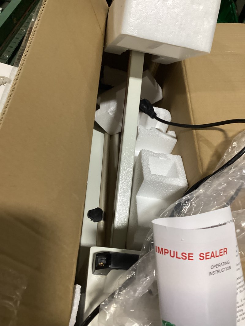 Condition photo showing Good Condition for impulse heat sealer manual bags sealer heat sealing machine 12 inch impulse sealer machine for plastic bags pe pp bags with extra replace element grip